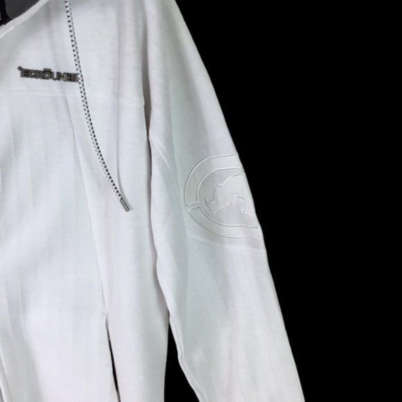 Ecko Unltd. White Zipper Hoodie front pockets size small zipper - Picture 7 of 9